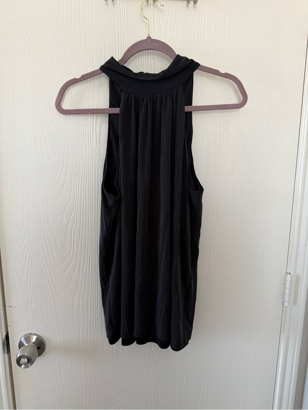 Black Sleeveless Halter Top